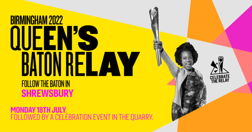 Big town celebrations planned as Birmingham 2022 The Queen’s Baton Relay visits Shrewsbury and Bridgnorth