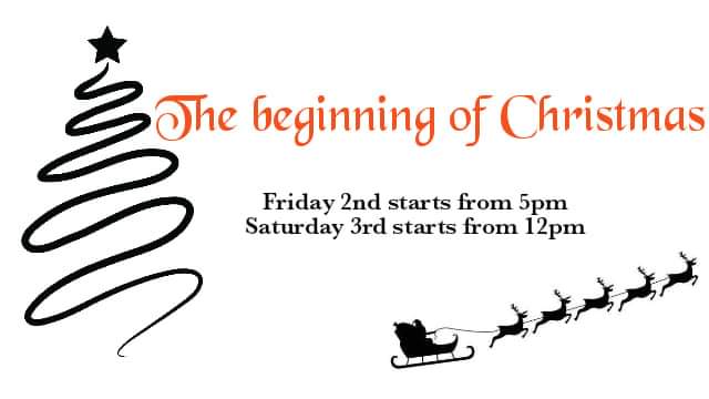 The beginning of Christmas