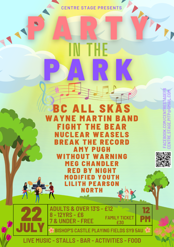 BISHOP’S CASTLE ‘PARTY IN PARK’ LINE-UP REVEALED!