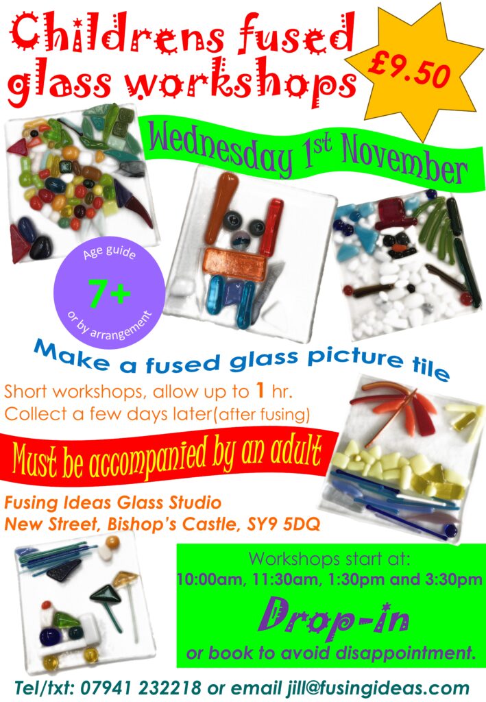 Childrens fused glass workshops