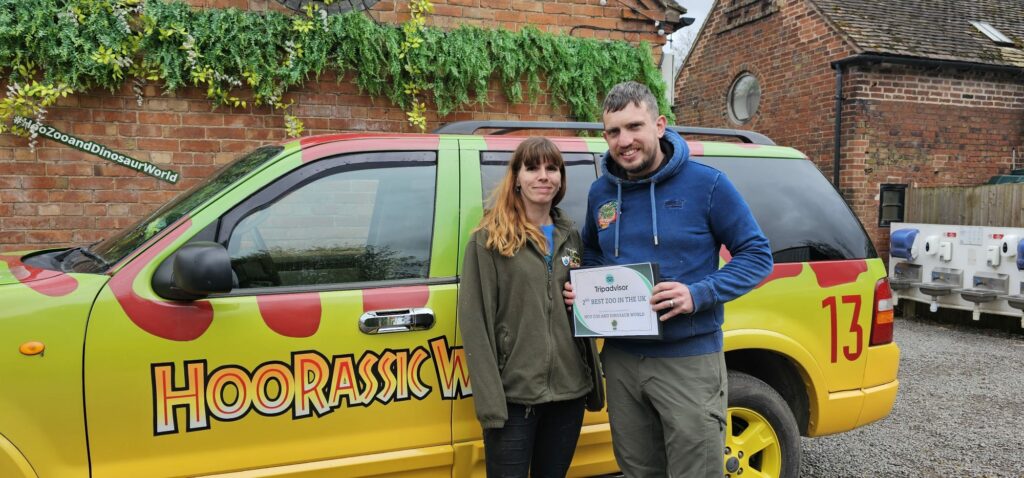 Hoo Zoo and Dinosaur World Named Second Best Zoo in the UK by TripAdvisor for Third Year Running